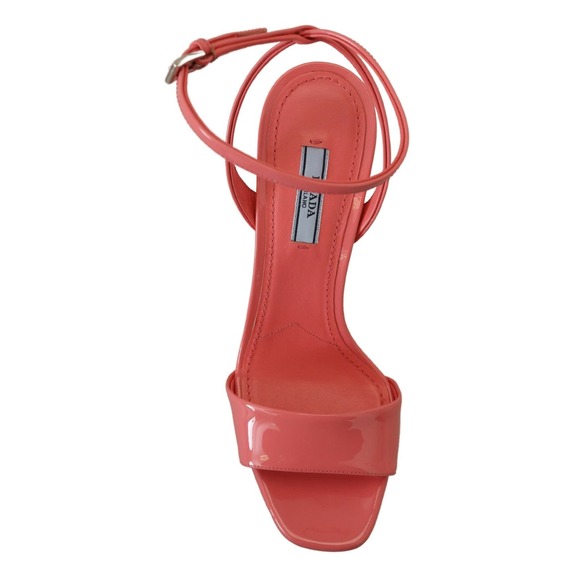 Prada Pink Patent Sandals Ankle Strap Heels Sandal/EU37/US6.5/Pink - Picture 3 of 6